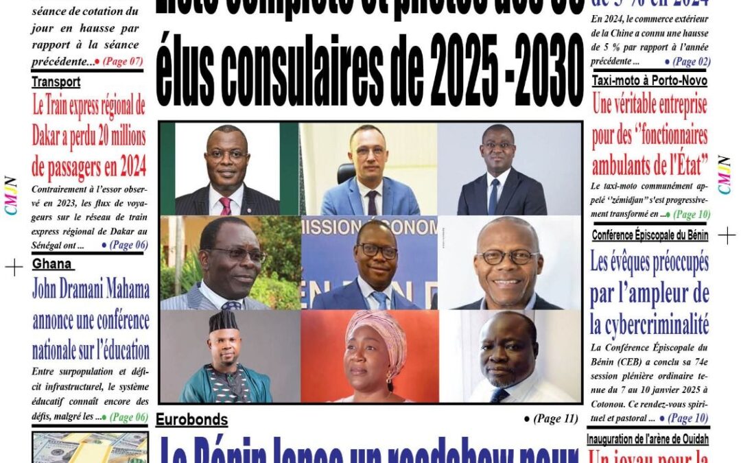 FÉLICITATION A NOTRE DIRECTEUR GÉNÉRAL POUR SON ÉLECTION A LA CCI BÉNIN !