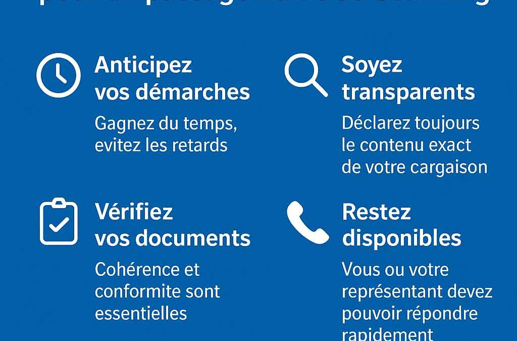 🚢 Importateurs & Déclarants : un passage fluide au scanner commence par de bons réflexes.